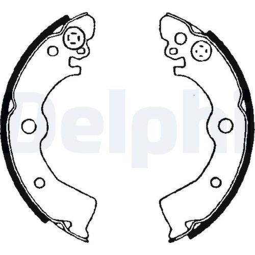 Rear delphi ls1650 - brake, shoe