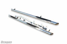 Side Bars For Opel Vauxhall Vivaro LWB 2002 - 2014 Chrome Polished Stainless Van