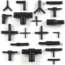Plastic Barbed Hose Joiner Connector Pipe Tubing Fitting Air Fuel Water Petrol