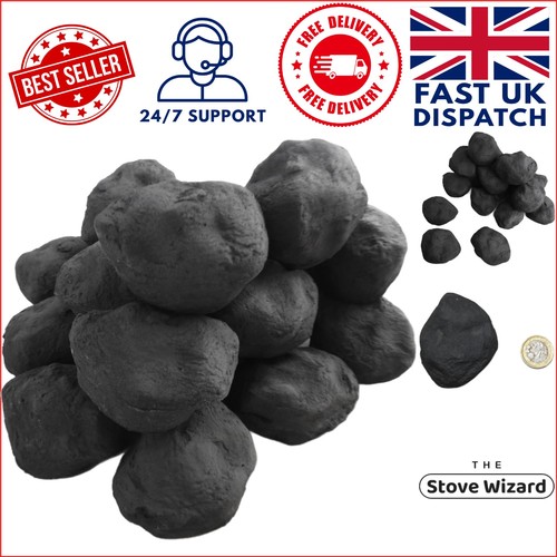 Small cast ceramic coals - cast,