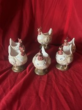 Vintage Set of 6 Chicken Hen