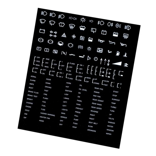 Dash board sticker - sticker/label, sheet