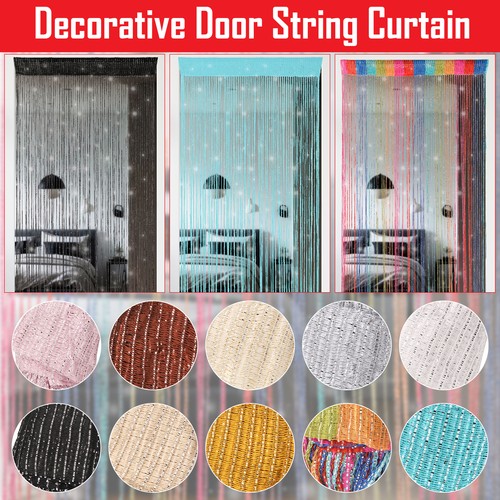 String curtain panels door fly - string,