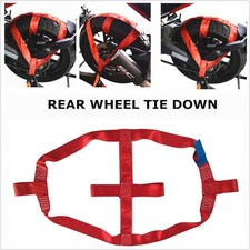 Motorcycle Red Rear Wheel