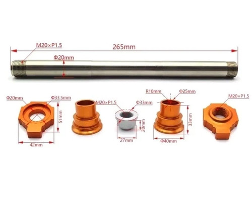 Ktm rear axle - axle, spindle