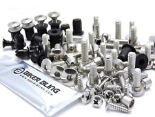 Yamaha TDM 900 2002 stainless steel screen fairing bolts & rubber well nuts kit