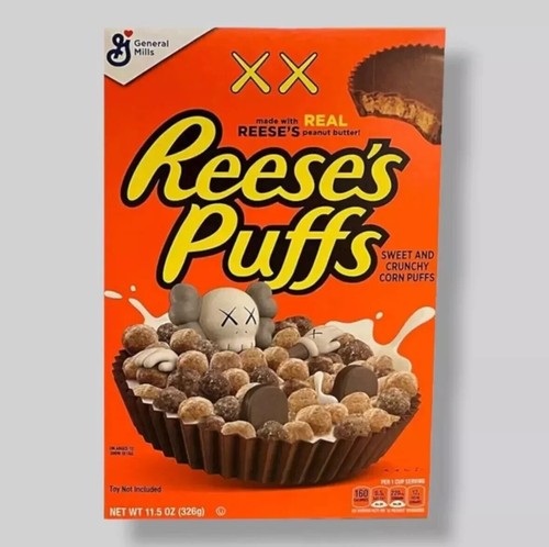 Kaws reese puffs cereal - x,