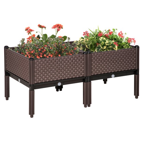 Outsunny 2pcs raised garden - 2pcs,