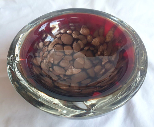 Murano italian art glass bowl - italian,