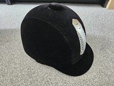 Manken Equestrian Helmet Velvet Horse Riding Hat Sport Helmets Size 56 Black
