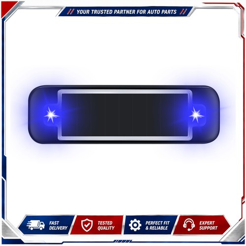 Led solar warning light blue - solar,