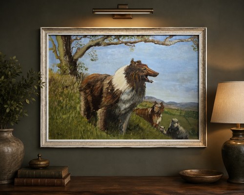Vintage oil painting - vintage,
