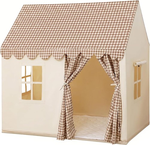 Elegant brown checkered kids - elegant,