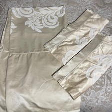 Vintage Dorma Pale Gold/Champagne Jacquard Double Duvet/pillowcase Set Swirl