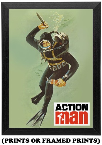 Vintage action man scuba - action,