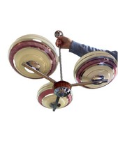 Art Deco 3 Arm Glass Ceiling