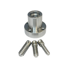 2" wood screw chuck with 3/4" x 16 tpi thread and threaded screws for wood RDG