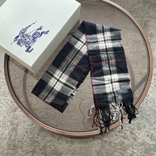 Burberry lambswool check scarf - lambswool,