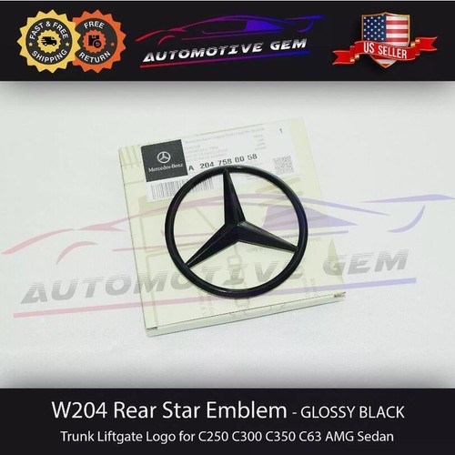 Gloss black star - trunk, emblem