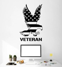 Veteran - American Men Wall Sticker Art Decal for Boys Girls Room Bedroom Decals