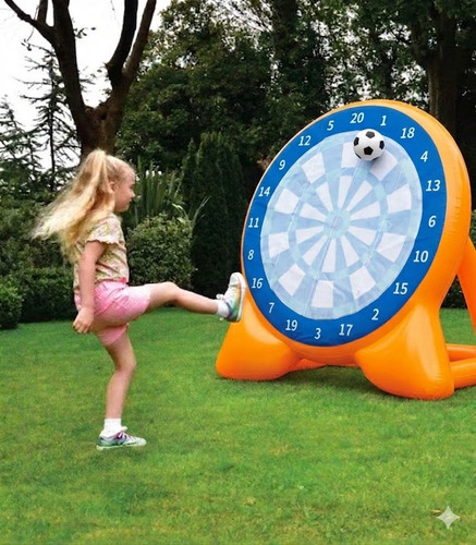 Kids giant inflatable target - kids,