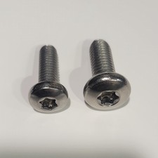 UNC pan head Torx drive bolts, stainless steel. Harley Davidson disc bolts.