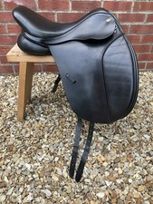 5 DAY TRIAL  ✅ RARE 17" Kent & Masters Cob Dressage Saddle ID DAJ 🐴PICK WIDTH📏