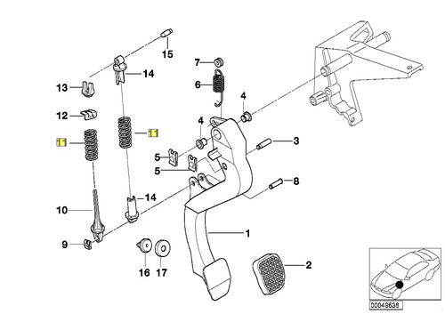 Bmw e36 clutch pedal - bmw, m3