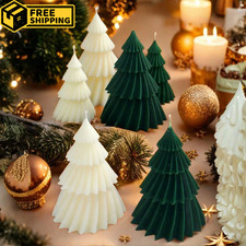 Christmas Tree Candle Making Silicone Mould 3D Candle Soap Resin Mold Xmas Gift