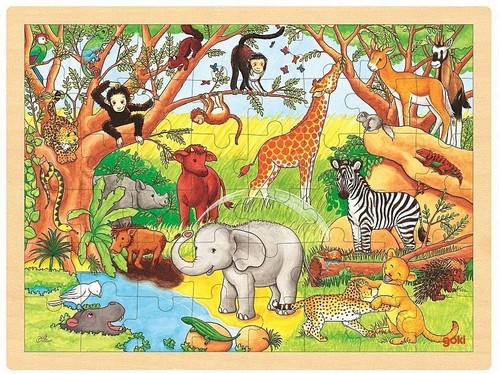 Goki africa piece - piece, wooden