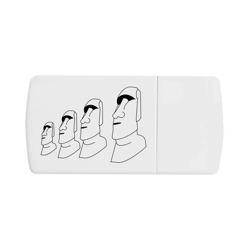 Stone moai statues pill box - 'stone,