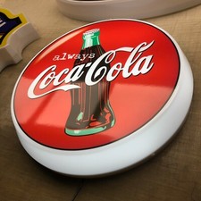 COCA COLA illuminated wall sign led light box Pub drink sign mancave home decor 