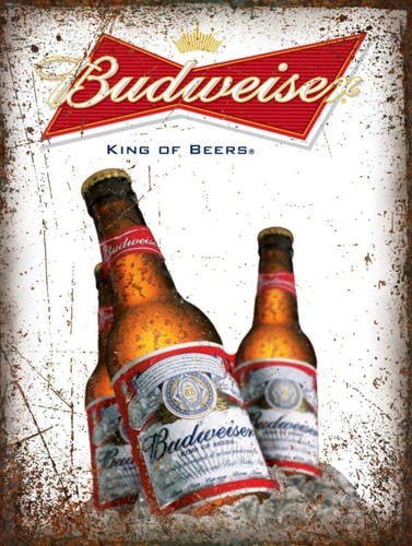 Budweiser king beer metal - of,