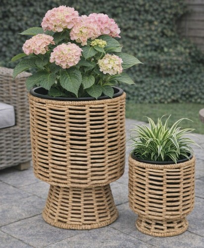 Natural water hyacinth planter - water,