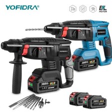 2 Batteries + Cordless Hammer