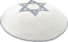 Gray Star of David Knitted