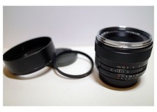 CARL ZEISS T* PLANAR 50mm f1.4 ZF. 2 Lens with original hood for Nikon F-Mount
