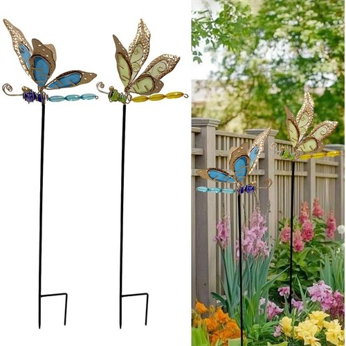 3pcs dragonfly garden stake - garden,