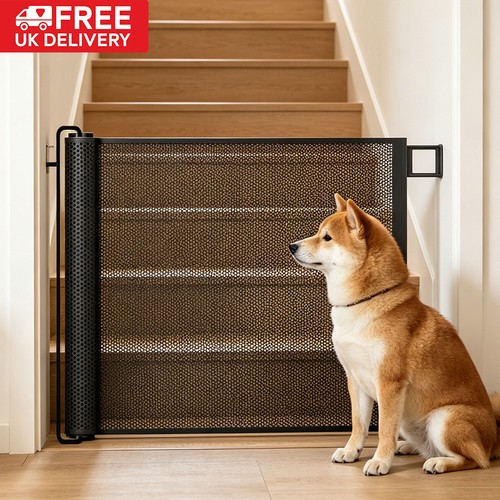 Retractable pet dog gate - retractable,