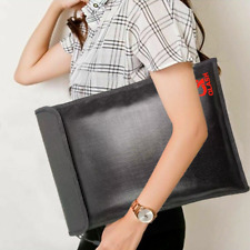 Extra Large 2000℉ Fire Proof money Bag Fireproof Document Pouch Waterproof Safe