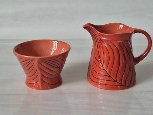 Carlton ware milk jug sugar - , &