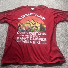 Vtg Camping T Shirt - If you