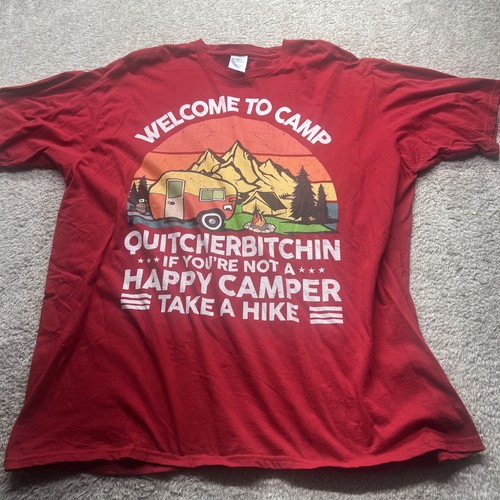 Vtg camping shirt if - -,