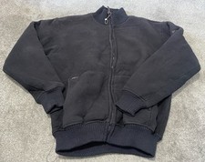 Vintage Schott NYC Fleece Jacket Full Zip Black Size Large