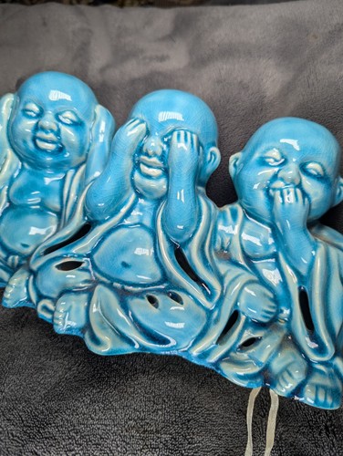 Buddha monk porcelain statue - porcelain,