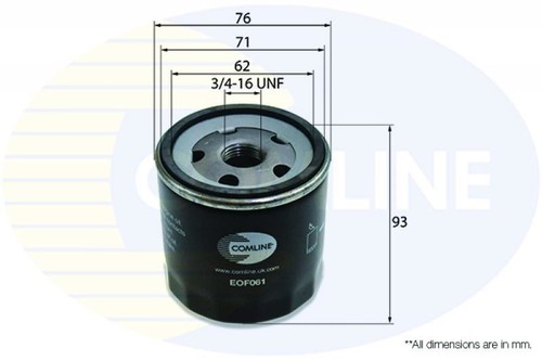 Engine oil filter comline for - engine,