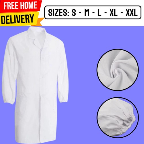 White lab coat unisex adults - unisex,