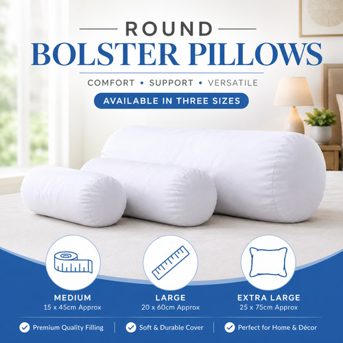 Round shaped bolster pillow - bolster,
