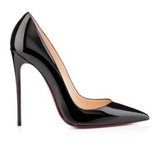Christian Louboutin - So Kate 120 Pumps - Black Patent Leather Heels EU37 / UK4
