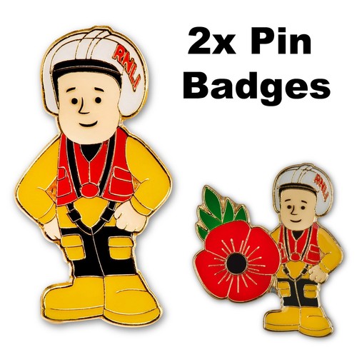 Rnli poppy badge - poppy,